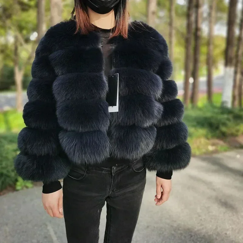 2024 Faux Raccoon Fur Coat Women Jacket Luxury Coat Women Winter Fluffy Jacket Thick Warm Furry Fur Outwear Faux Fur Coat L213