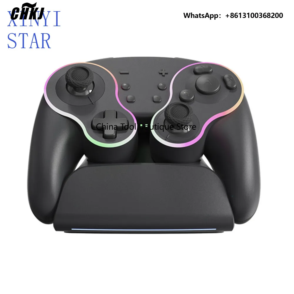 Original Linyuvo Wireless Controller With Charging Station Retro Gamecube For Switch/Pc/Android Turbo Pc Gamer Custom Gifts
