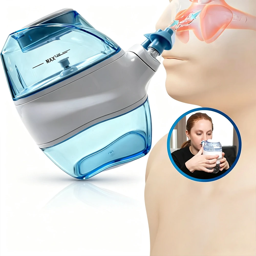 Electric Nasal Irrigator,360° All‑Round Nasal Cavity Cleaner,Nasal Rinse Device for Removing Dirt,Keep Your Nose Clean & Healthy