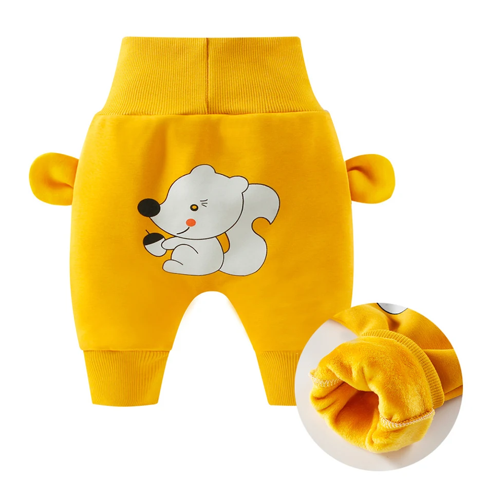 2022 Spring Autumn High Waist Baby Pants Cartoon Big Butt Pants For 3-36 Month Boys Girls Sports Trousers Children Casual Pants