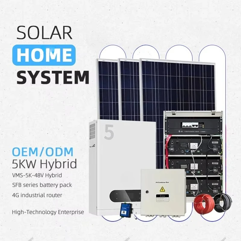 Complete Hybrid Home Solar Power System 5kw 10kw 20kw Design CE/ROHS Certification Inverter MPPT Controller Lithium Ion