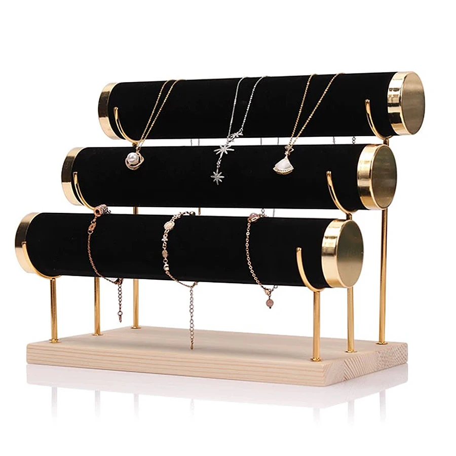 1pc, Gold Three-layer Bracelet Holder, Can Be Used, Bracelets, Bracelets and Other Jewelry Supplies Storage and Arrangement.