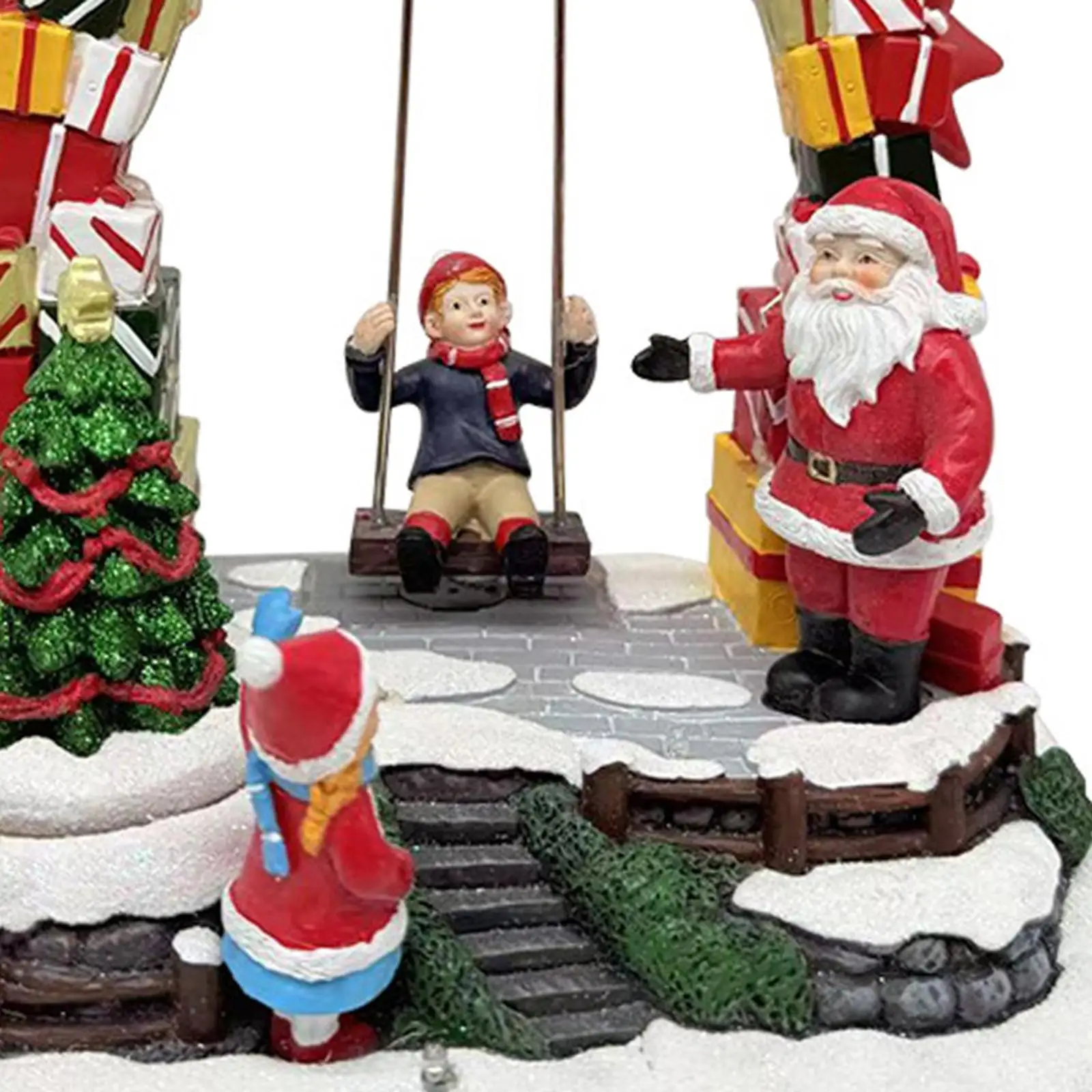 Santa Music Box Music Movement Creative Unique Lighted with Songs Party Gifts for Girls Friends Lovers Birthday Festival