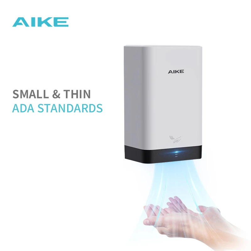 Automatic Sensor-Activated Hotel Use Hand Dryer Small Size Plastic High Speed Electric Wall-Mounted Mirror 10-15S Quick Dry