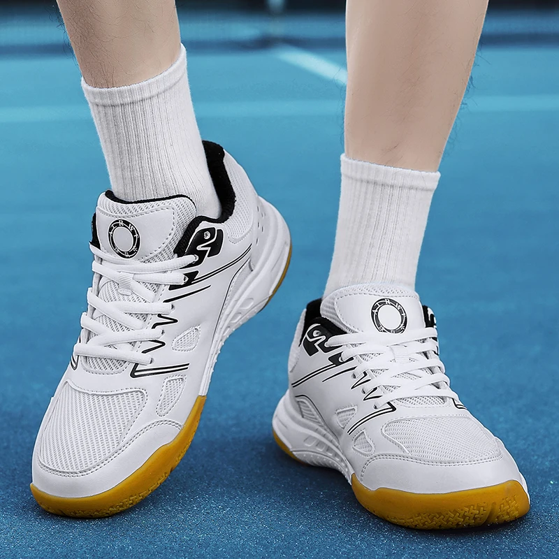 Sepatu latihan tenis meja pria dan wanita, sepatu latihan dalam ruangan, sepatu tenis meja bersirkulasi uniseks