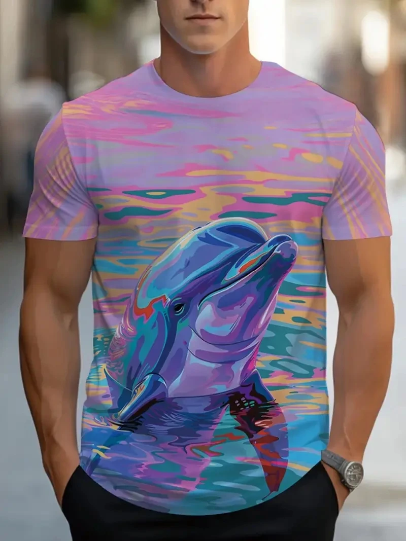 

Мужская футболка больших размеров с 3D мультяшным грибным принтом и короткими рукавами, свободная и повседневная, мягкая, удобная и дышащая