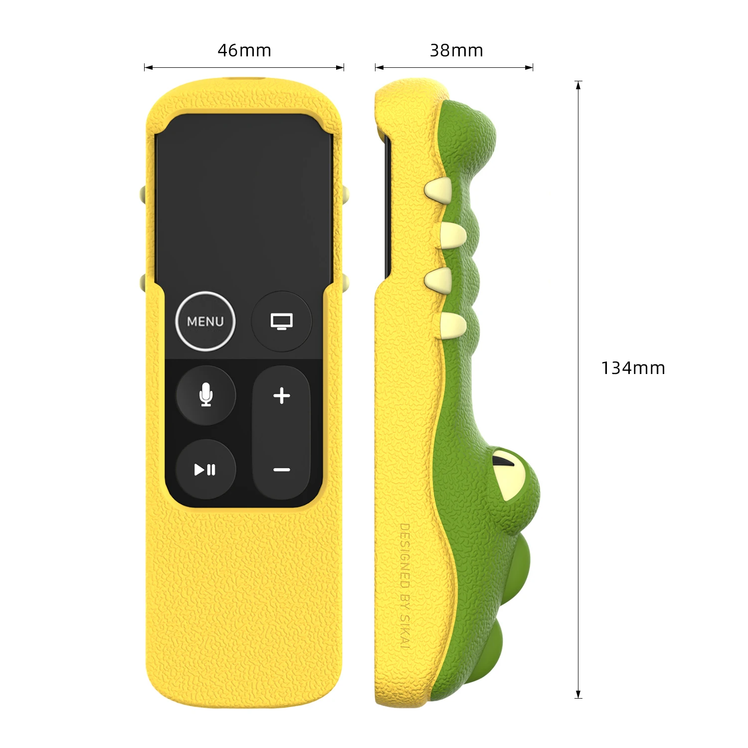 Sikai Silicone Case for Apple TV 4K 4/5 Remote with AirTag holder Cute Crocodile Protective Cover for Apple TV 4K Remote