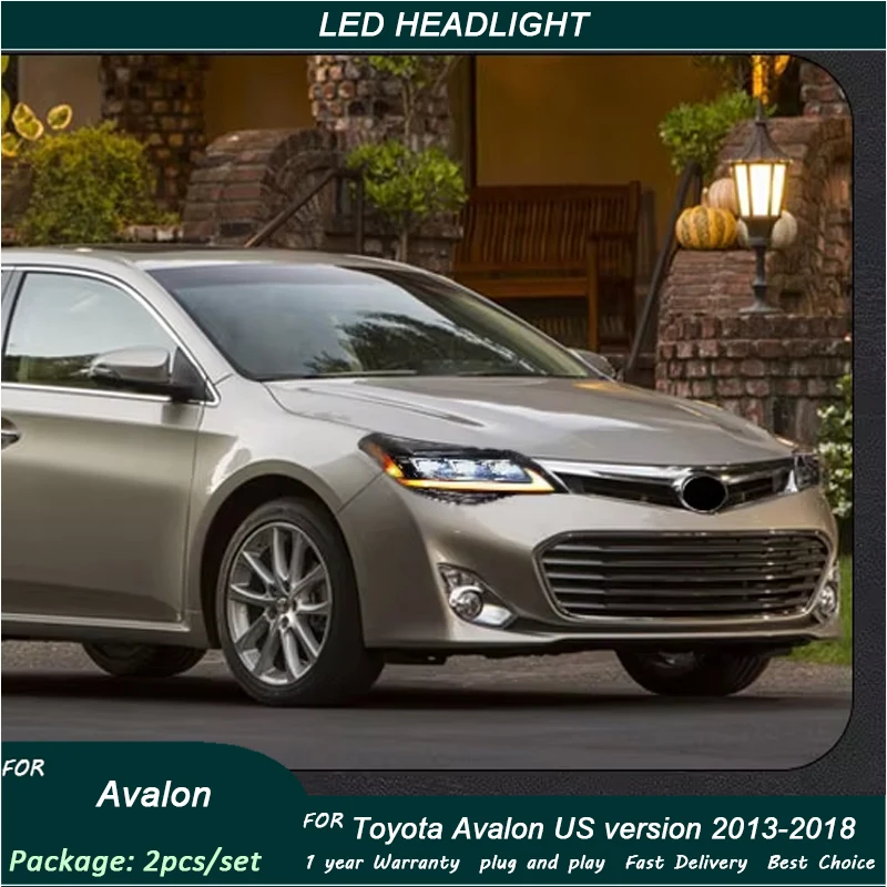 Car Headlights For Toyoto Avalon 2013-2018 USA Version LED HeadLamp Upgrade DRL Dynamic Signal Lamp Head Lamp light Assembly