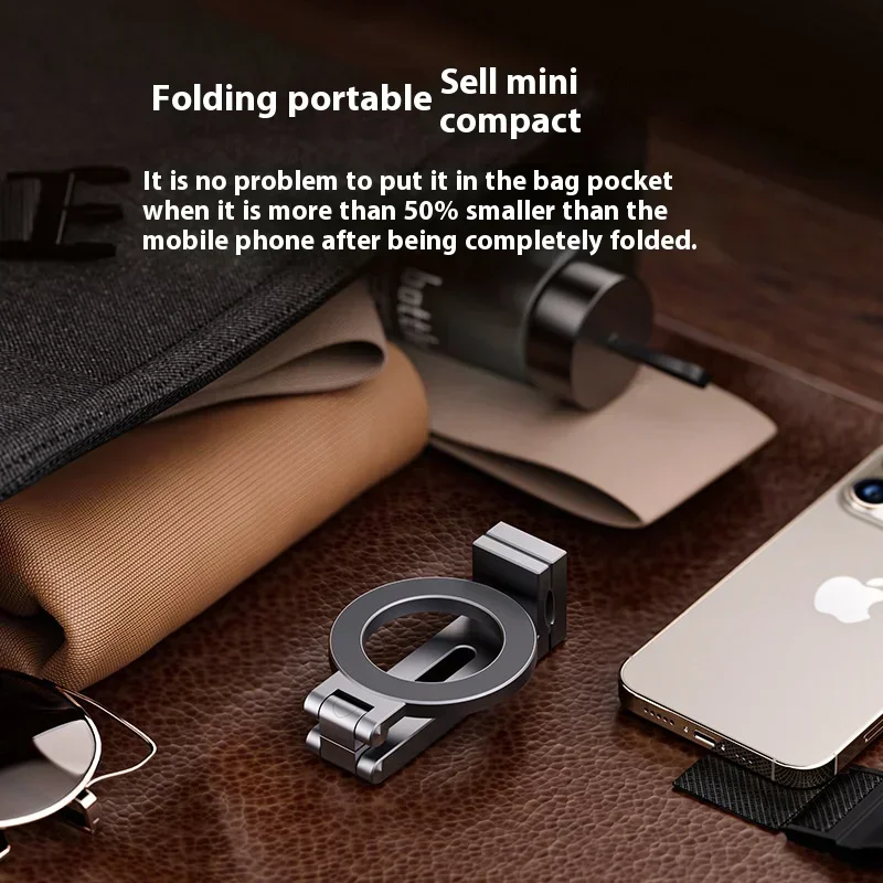 حامل هاتف متعدد الوظائف 360 °   حامل قابل للدوران لحامل هاتف السيارة Magsafe قابل للطي