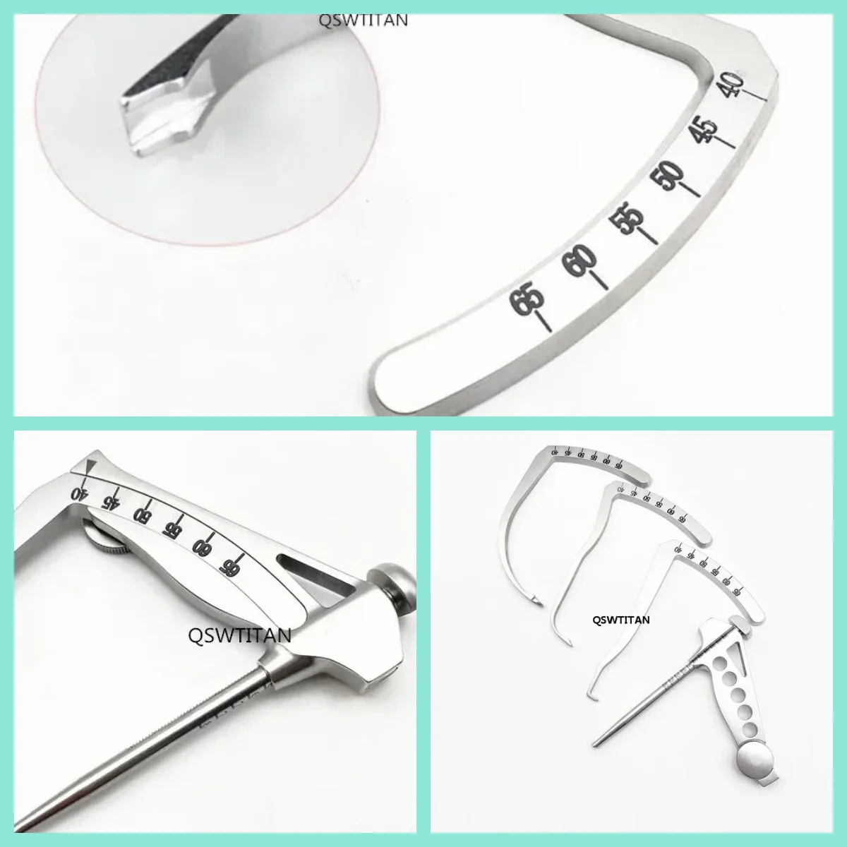 دليل حفر العظام من الفولاذ المقاوم للصدأ - قابل للتعديل من النوع C من الساق/الذكاء/Aimer لأربطة الركبة وجراحة الكتف