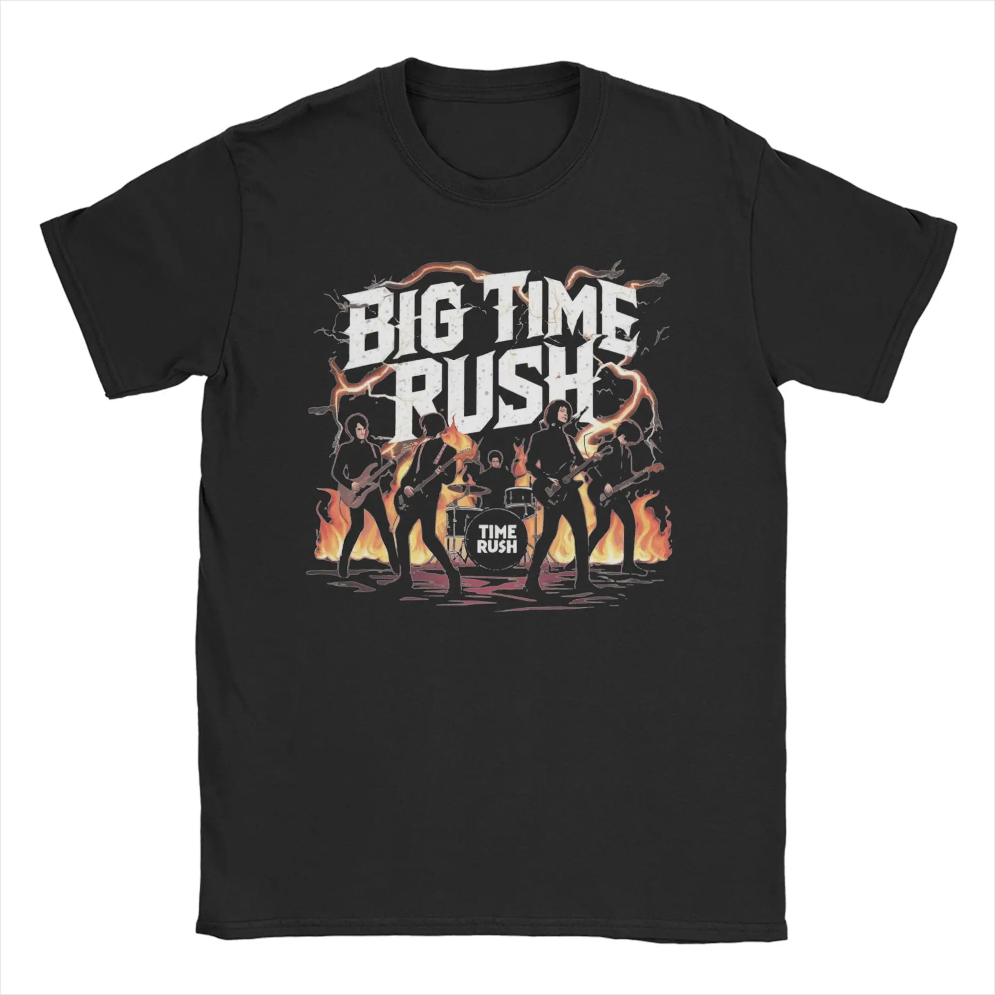 Vintage Music Logo Tour Rush Band Men Women's T Shirt  Vintage Tee Shirt Short Sleeve O Neck T-Shirts 100% Cotton New Tops