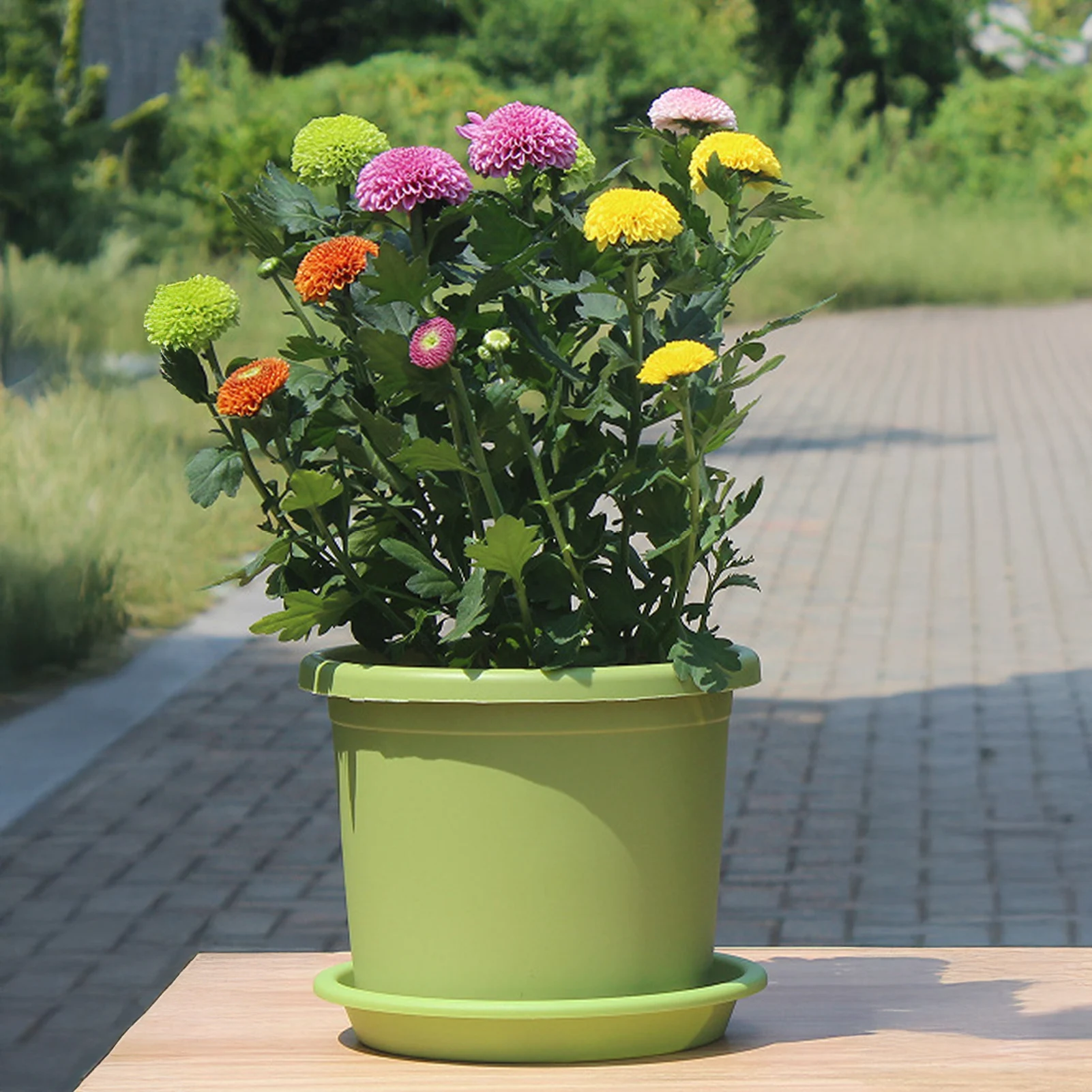 Large Planting Pot Thickened PP Plastic Flowerpot For Rose Hydrangea Flower Sunflower Succulent Practical Gardening Accessories