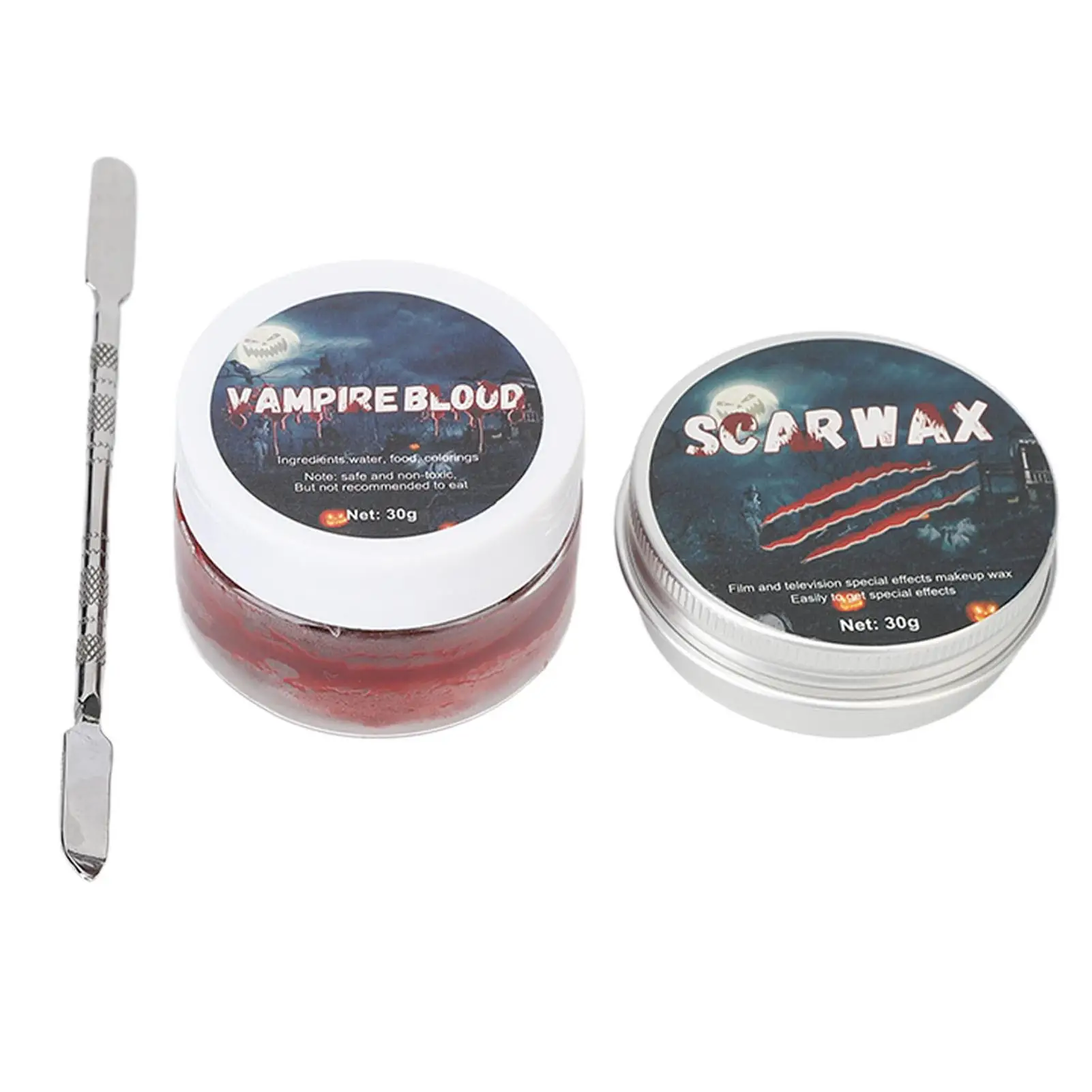 مجموعة مكياج شمع الندبات للمؤثرات الخاصة الواقعية، آمنة للدم المزيف للبشرة، مثالية للاستخدام في حفلات الهالوين #6