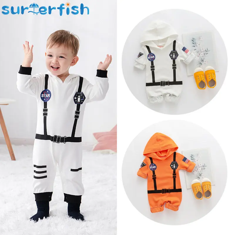 

Baby Boys Astronaut Costumes Infant Halloween Costume for space suit summer boys' long sleeved Jumpsuit holiday suit