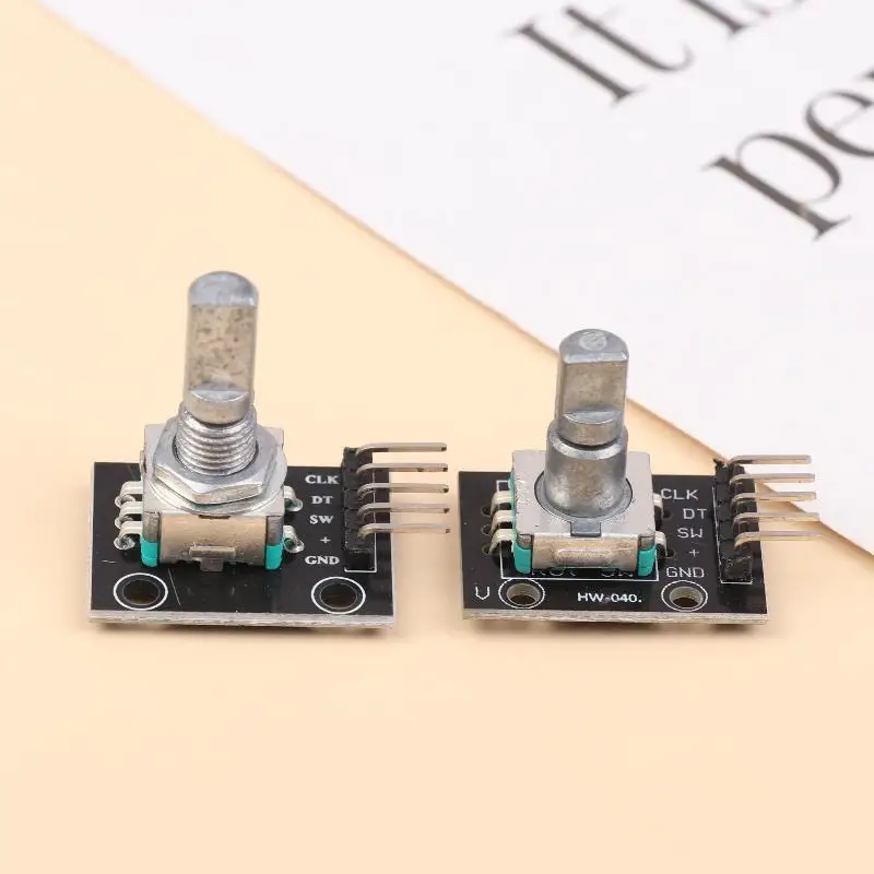 1PCS PCB KY-040 Rotary Encoder Module 15x16.5mm With Knobs For Arduino Micro Controller Adjustable Encoder Module