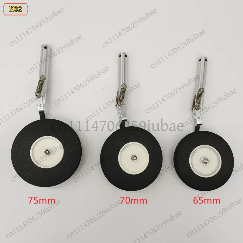RC Airplane Main Landing Gear Wheels 60mm 65mm 70mm 75mm, Replacement Parts