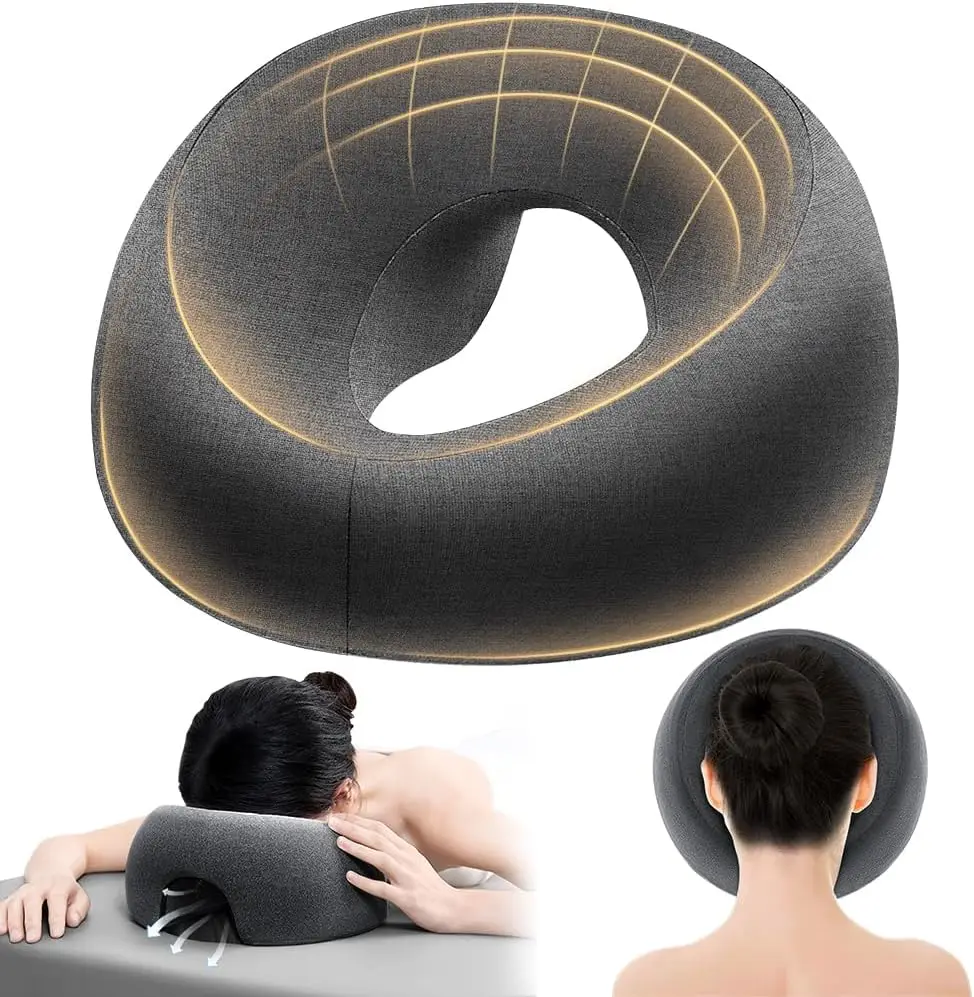 Headrest Face Cushion Ergonomics Lying Down Pillow Memory Foam Breathable Head Rest Support Pillow Body Massage Face Rest Pillow
