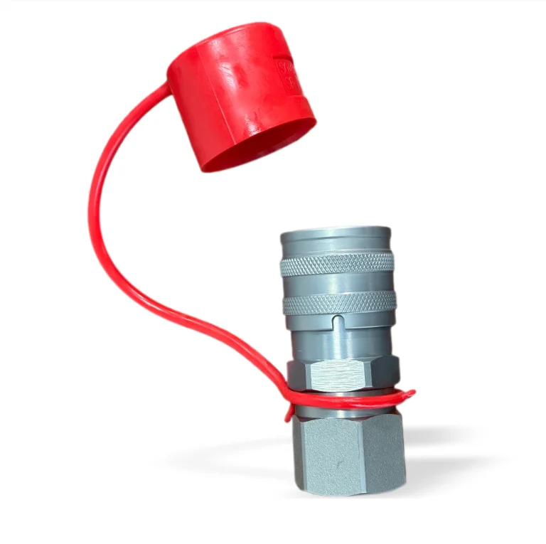 Flat Face Hydraulic Quick Connect Fitting Iso16028 Carbon Steel High Pressure Hose Connector 1/2 Inch Bsp Couplings