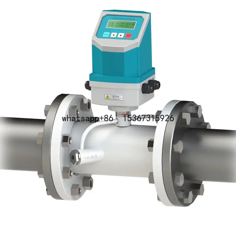 HJTUF-200F ultrasonic flowmeter liquid flow meter Pipe section ultrasonic water flow meter sensor