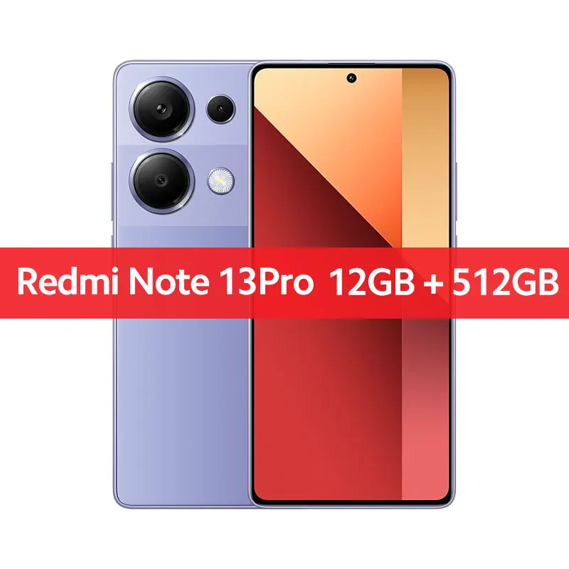 Global Version Xiaomi Redmi Note 13 Pro MediaTek Helio G99-Ultra 200MP OIS Camera 67W Turbo Charging 6.67" AMOLED display NFC