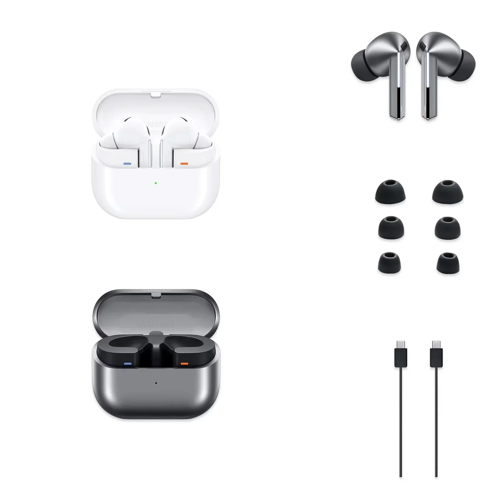 Galaxy Buds3 Pro Bluetooth Earbuds With Charging Case Memory Foam Earbuds Wireless Bluetooth Headset Immersive Headphones