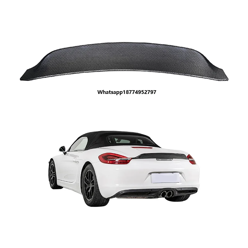 2012-2015 981 Dry Carbon Rear Spoiler Car Modification Upgrade for Spyder Cayman RS