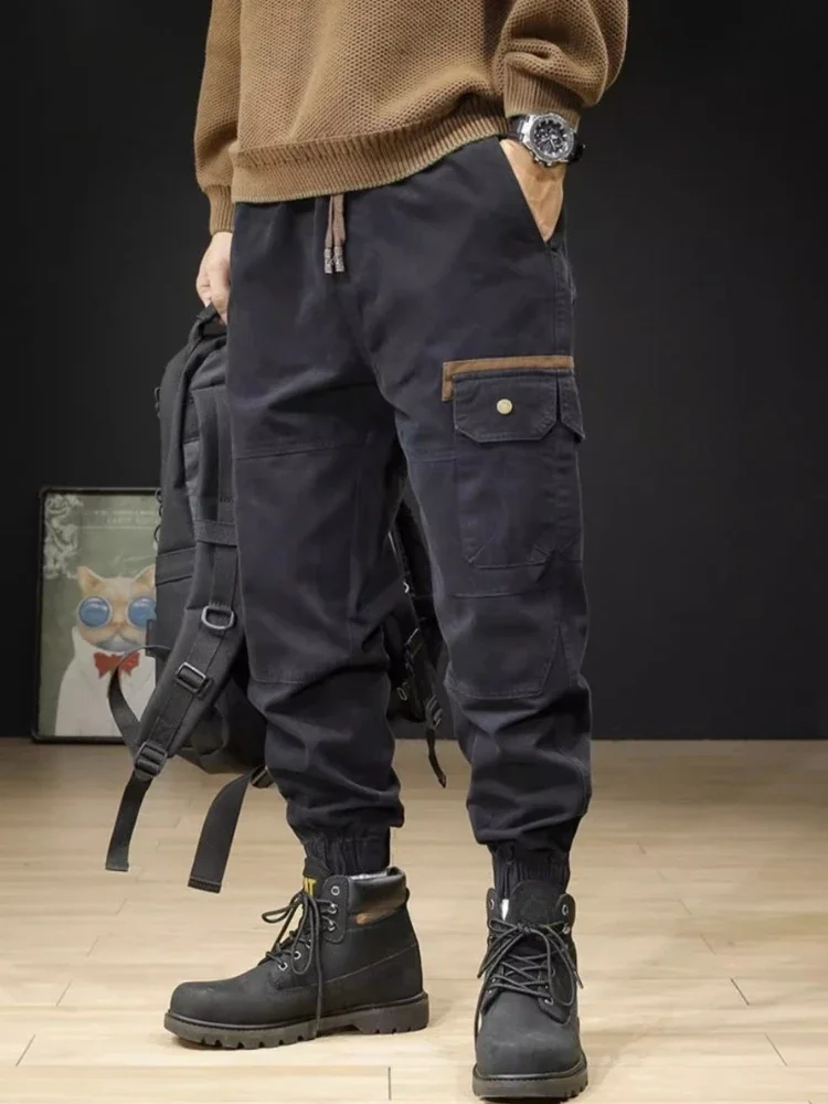

Autumn Winter Cargo Pants for Men Harem Multipockets Harajuku High Quality Regular Fit Cheap New In Aesthetic Baggy Trousers Man