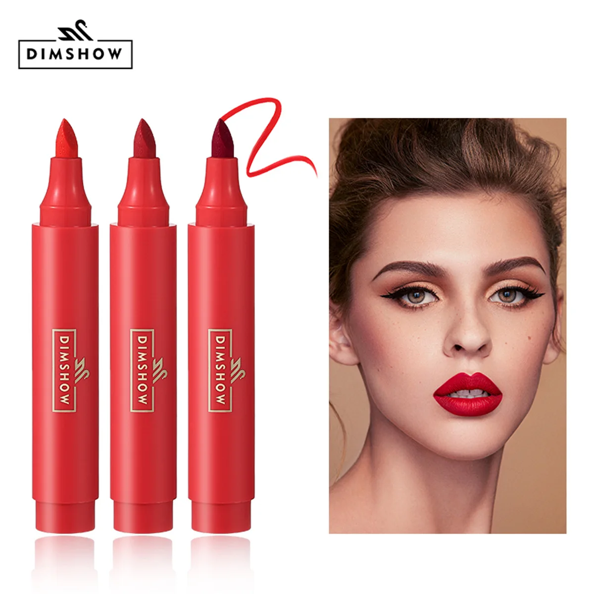 Lip Gloss Pen Is a Must-Have for Commuting, with a Matte Texture, High-End Waterproof and Sweat-Proof Formula, and Lasts All Day Without Smudging