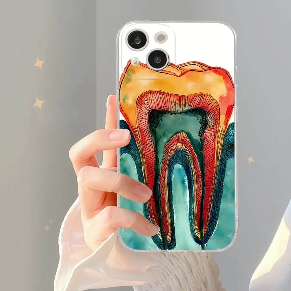 The Dentist Tooth Phone Case For IPhone 15 8 7 6 6S Plus X SE 2020 XR XS 14 11 12 13 Mini Pro Max Mobile Case