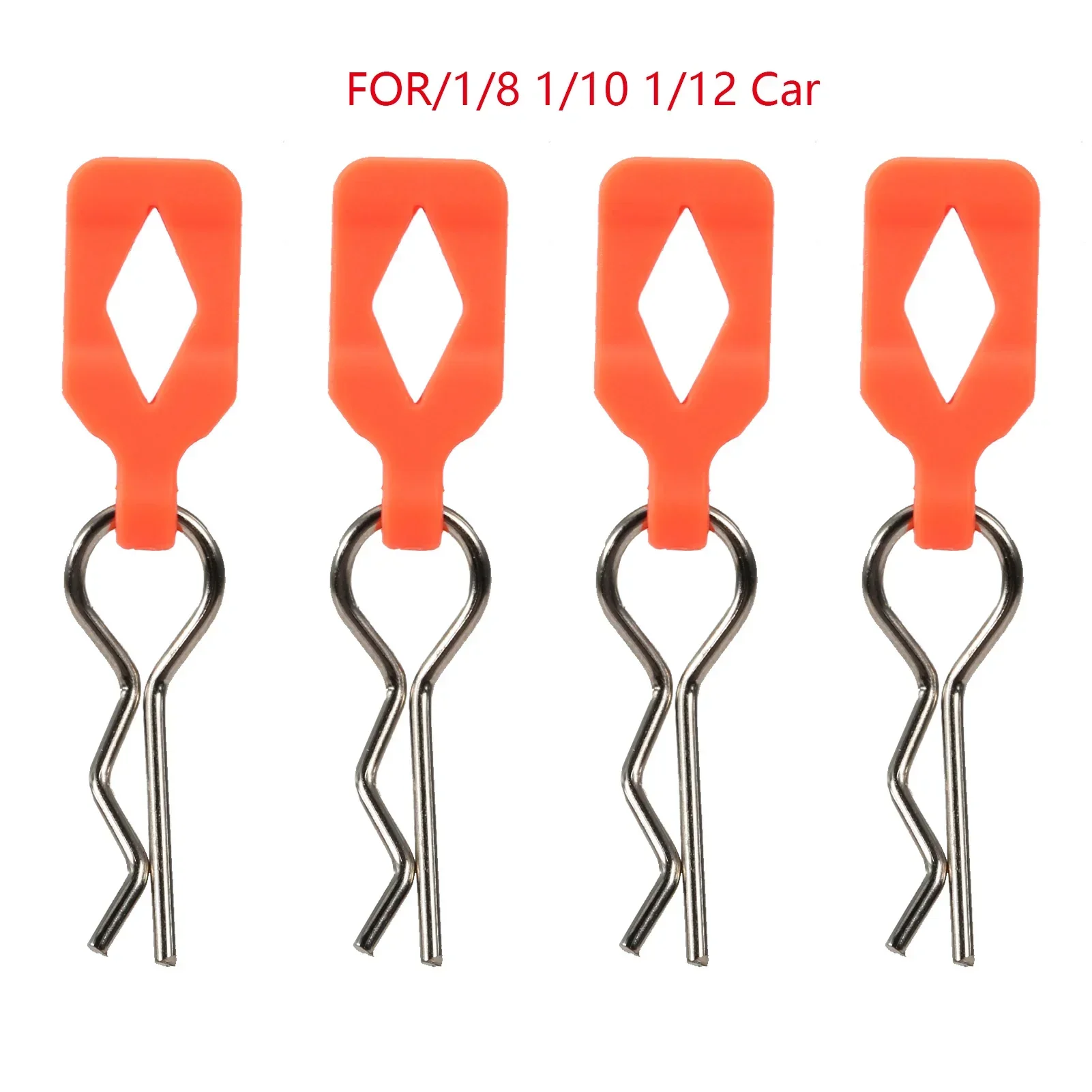 4pcs Body Shell Clip Pin with Fixing Bracket Aluminum Mount Set for 1/8 1/10 1/12 RC Model Car Toys Spare Parts Accessories