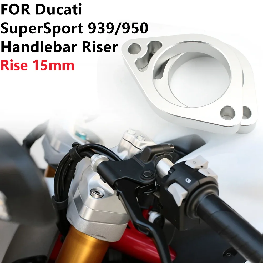 

Повышенная подставка руля 15 мм для Ducati SuperSport 939 950 Super Sport S SuperSport939 SuperSport9 2017-2023 2018 2019