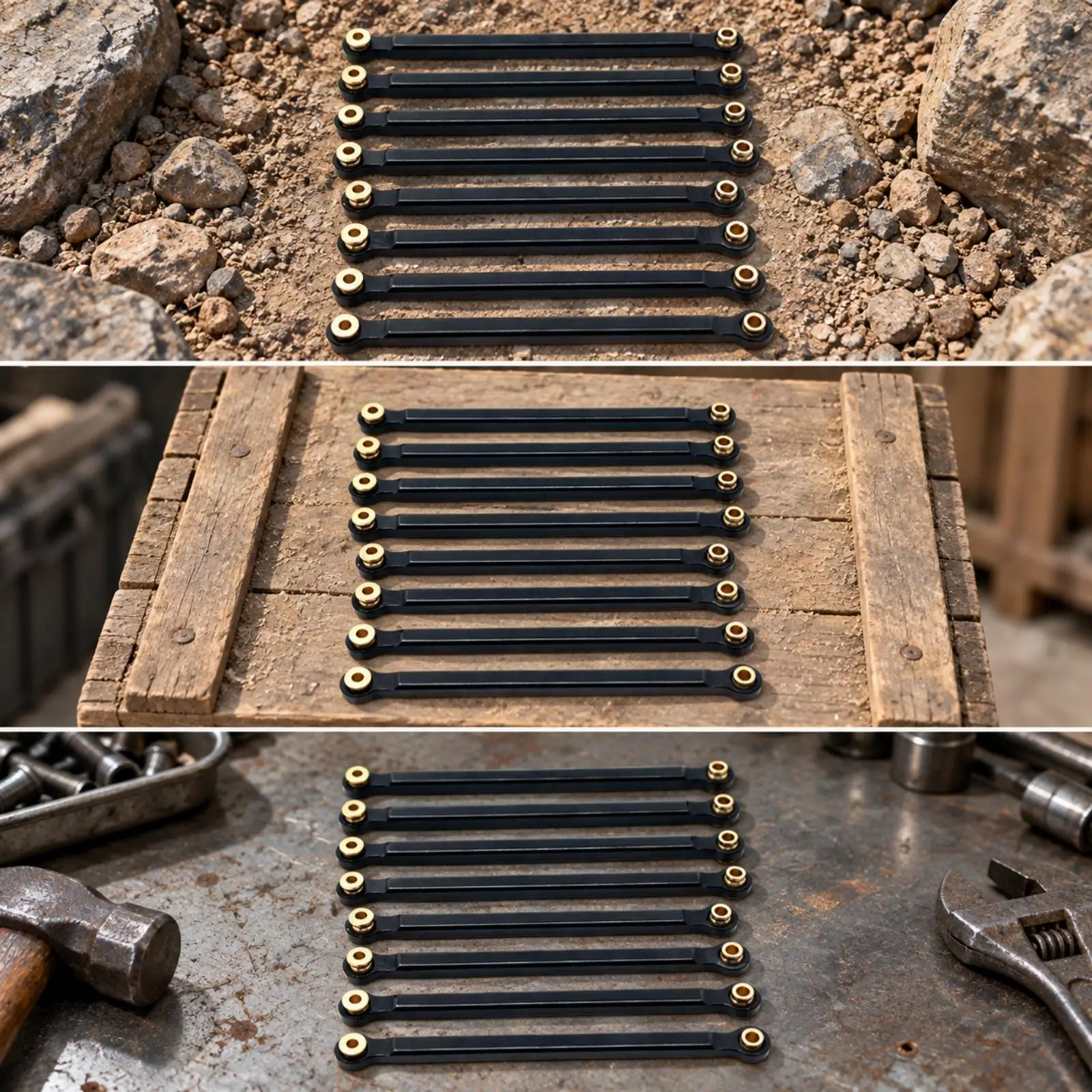 Durable Metal Chassis Link for RC Cars Parts Straight Body Connector Rod Stabilizing Mounting Piece
