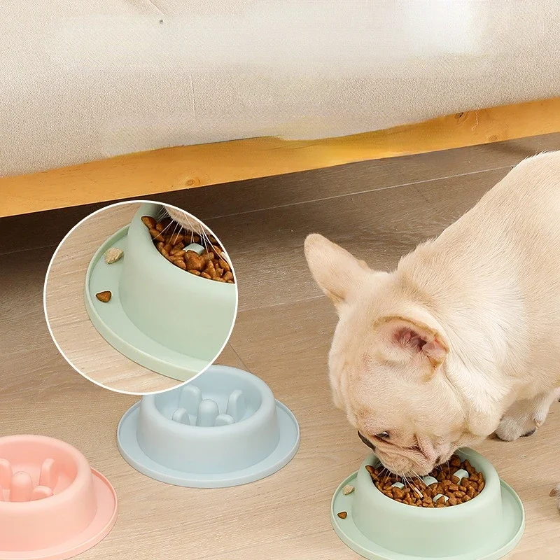 Pet Dog Feeding Food Bowls Puppy Slow Down Eating Feeder Dish Bowl For Small Dogs Prevent Obesity Pet Dogs Supplies Accessories