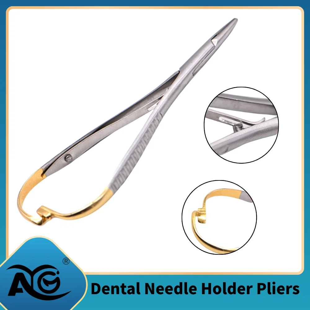 

Стоматологический пинцет-держатель для игл AG (1 шт.), ортодонтический пинцет Матье, хирургический инструмент для стоматологов
