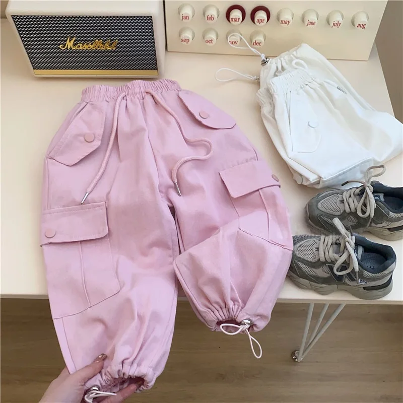 Fashion Baby Girl Boy Cotton Cargo Pant Autumn Spring Winter Infant Toddler Child Trousers Casual Pant Baby Clothes 1-10Y