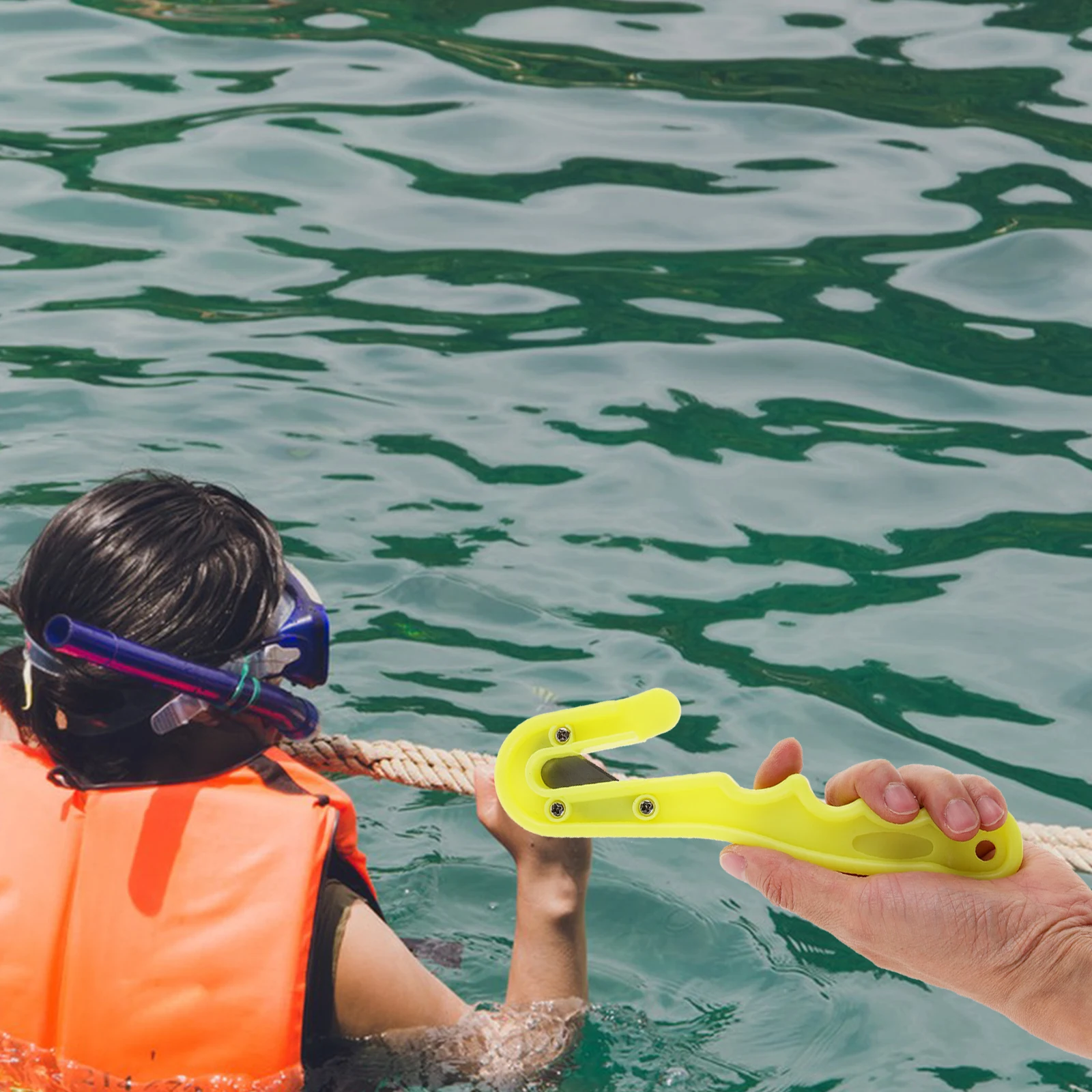 

Portable Diving Wire Yellow Color Multi Functional Underwater Line Rope Cutting Tool Rescue Scuba Gear Practical Line