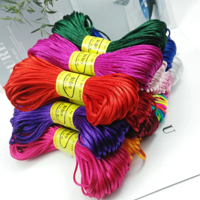 

18 meters wire, Chinese knot wire 2mm thick thread red rope necklace pendant bracelet braided hand rope DIY