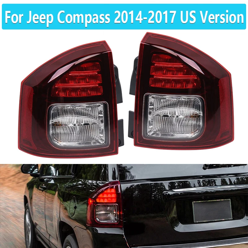 

Для Jeep Compass 2014 2015 2016 2017, американская версия, задний фонарь, задний фонарь на бампере, задний стоп-сигнал, сигнальный фонарь указателя поворота