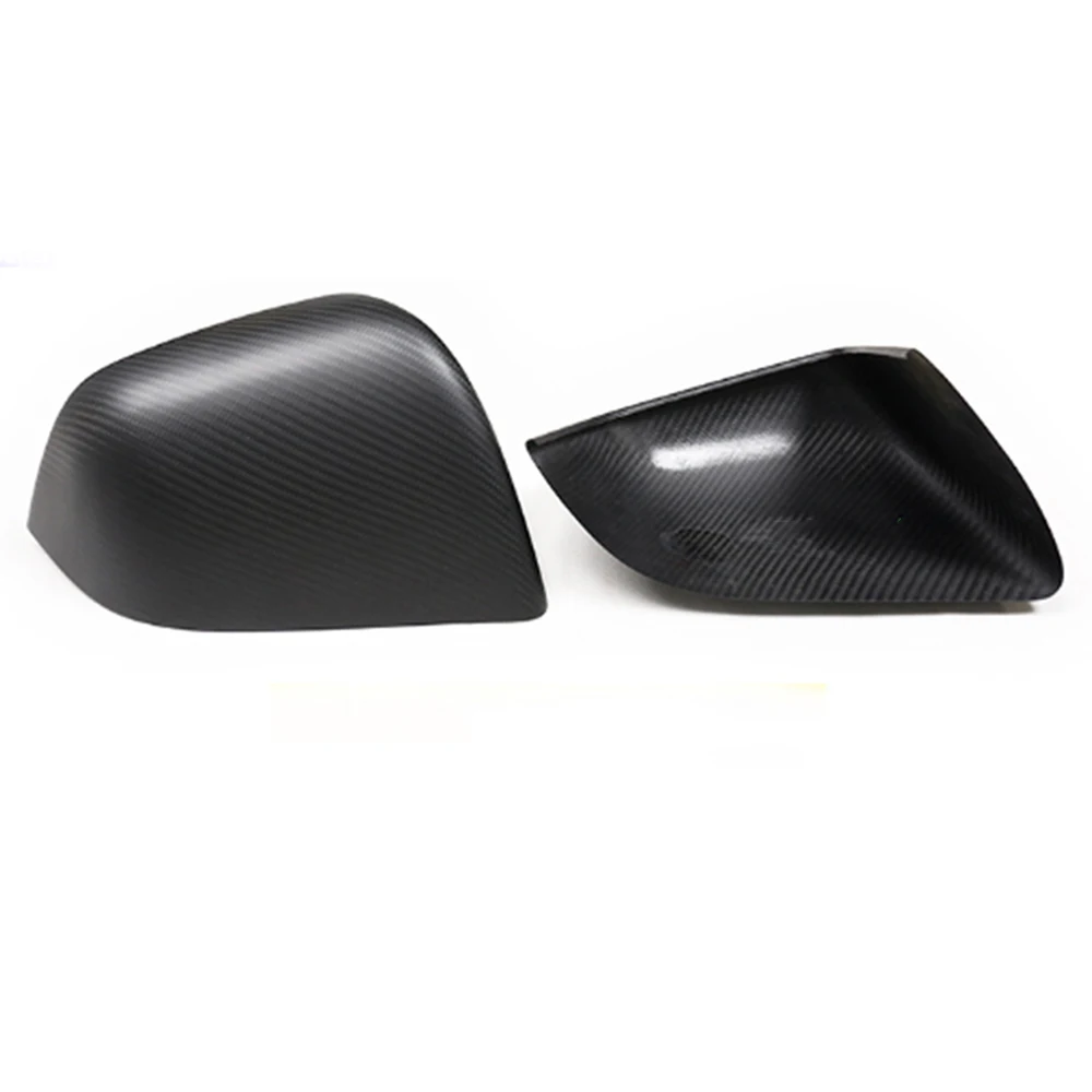 Mirror Cover For Tesla Model Y 2020 2021 2022 2023 Exterior Matte Rear View Cap Reverse Rearview Shell Add On