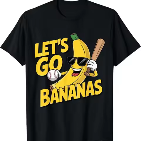 Let's Go Bananas Funny Banana Humor T Shirt