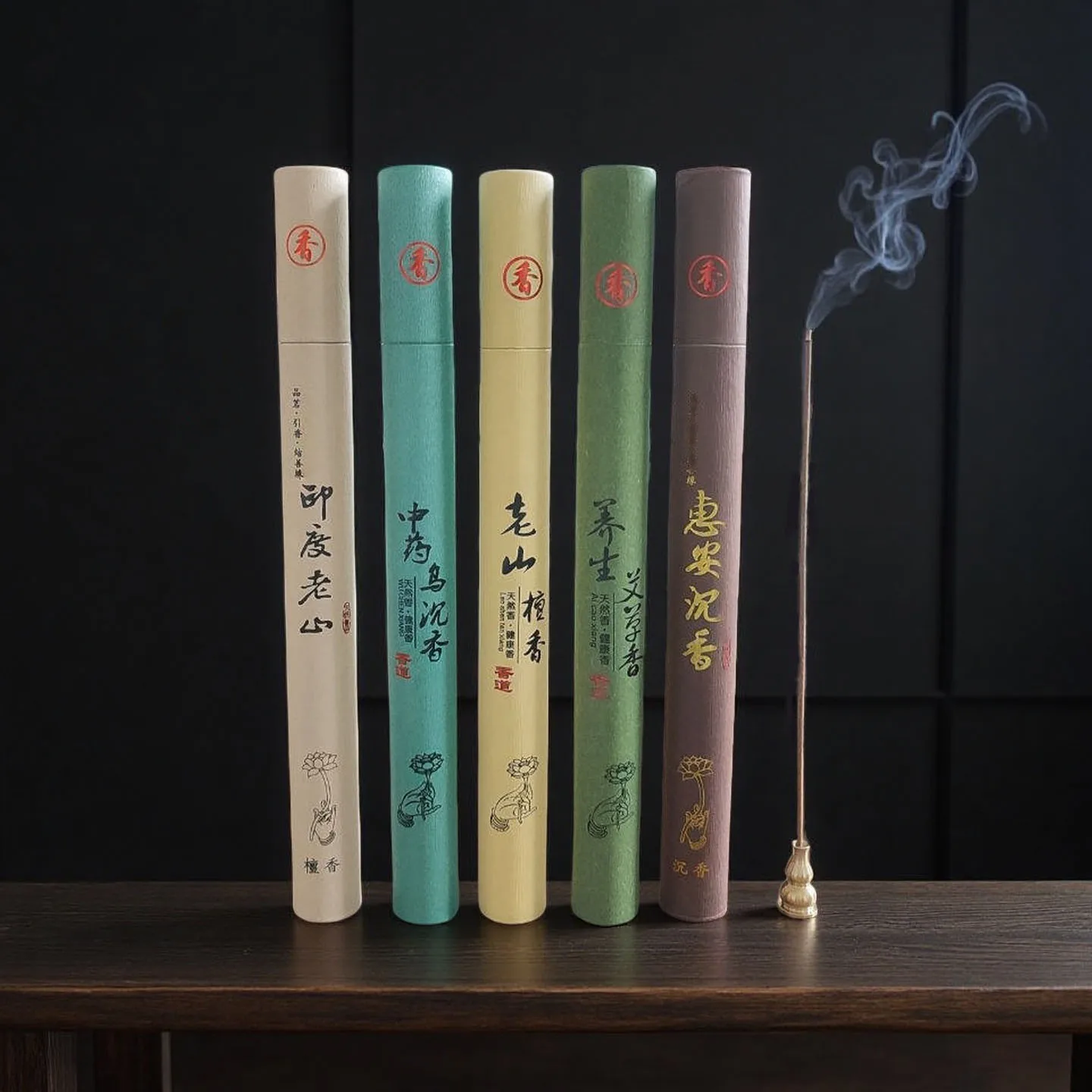 40 sticks Natural Sandalwood Incense Sticks for Home Aroma Blessing Ceremony Buddha Pray Stick Home Fragrance Woodland Incense
