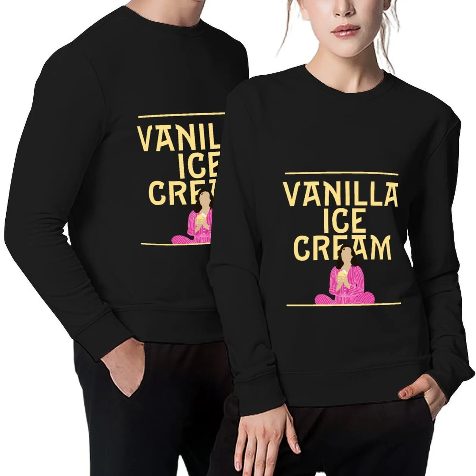 

Vanilla Ice Cream | She Loves Me Pullover men's sweat-shirt men wear men's autumn clothes men's clothes sweatshirt