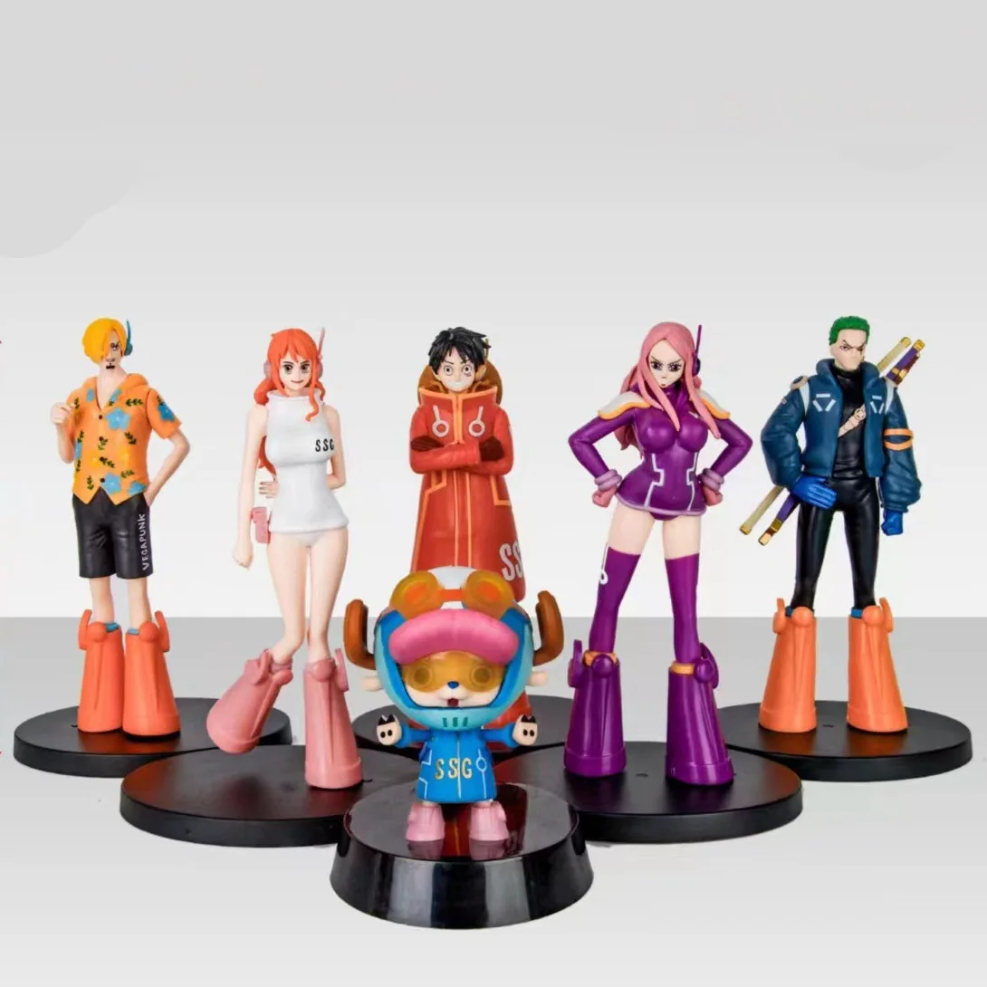 One Piece GK Future Island Egghead Island Luffy, Nami, Zoro, Sanji, Chopper, Bonney Boxed Action Figure Model