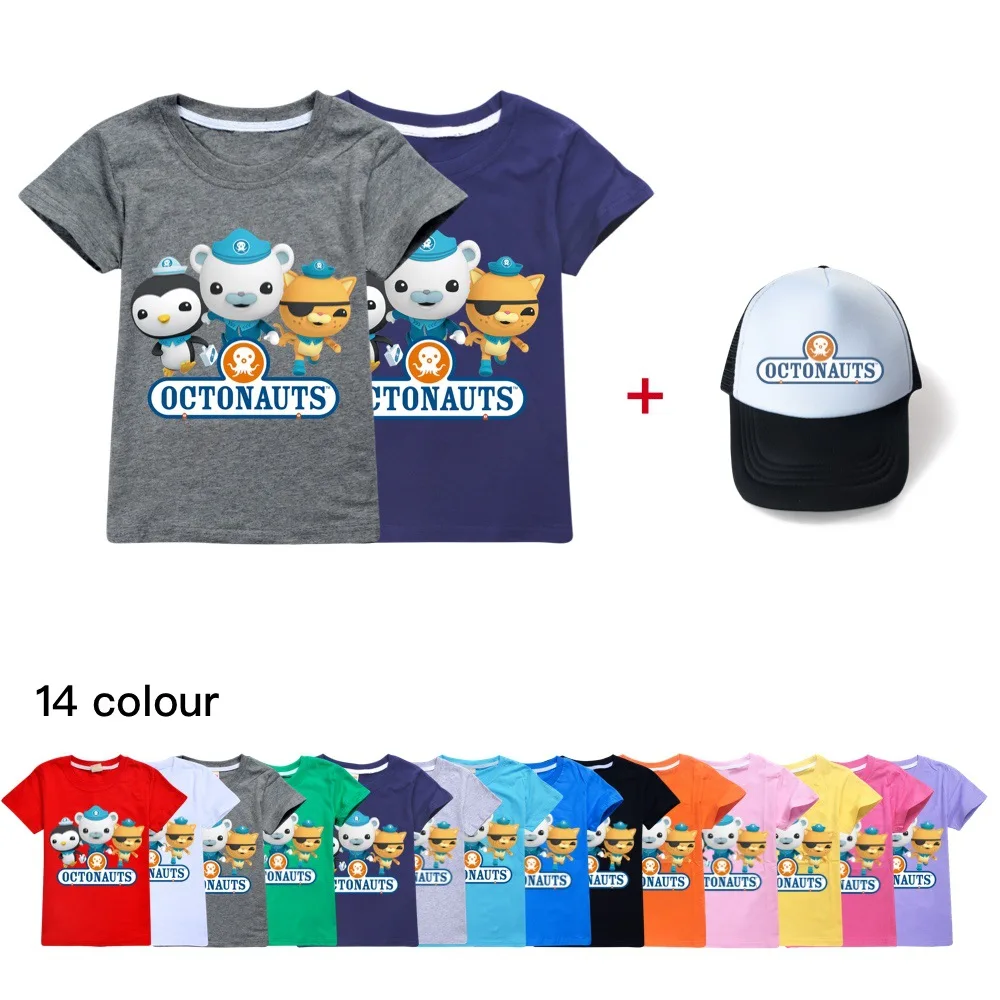 

Fashion Cartoon Octonauts Clothes Boys Girls 3D Print T-shirt Summer Short Sleeve O-neck Funny Tee Tops Gift For Kids Clothing