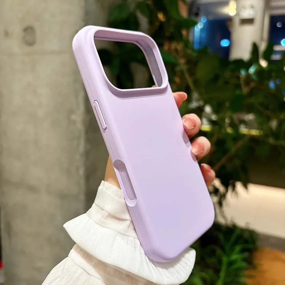 Funda de Color Sólido Candy para Apple iPhone 17 Air 16 15 14 13 11 12 Pro Max Plus Silicona Líquida Suave Delgada Resistente a Golpes 3
