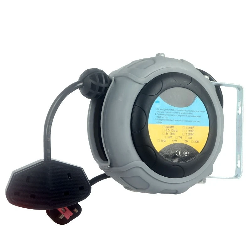 Automatic retractable rewind electric drum line wiring board, wall-mounted socket British standard Hong Kong-style plug-in board