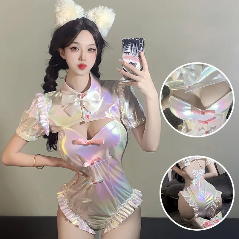 

Japanese Anime Cosplay Costume Girls Role Play Game Outfit Candy Girl Lolita Dress Cosplay Uniform Anime Bodysuit Shine Costume