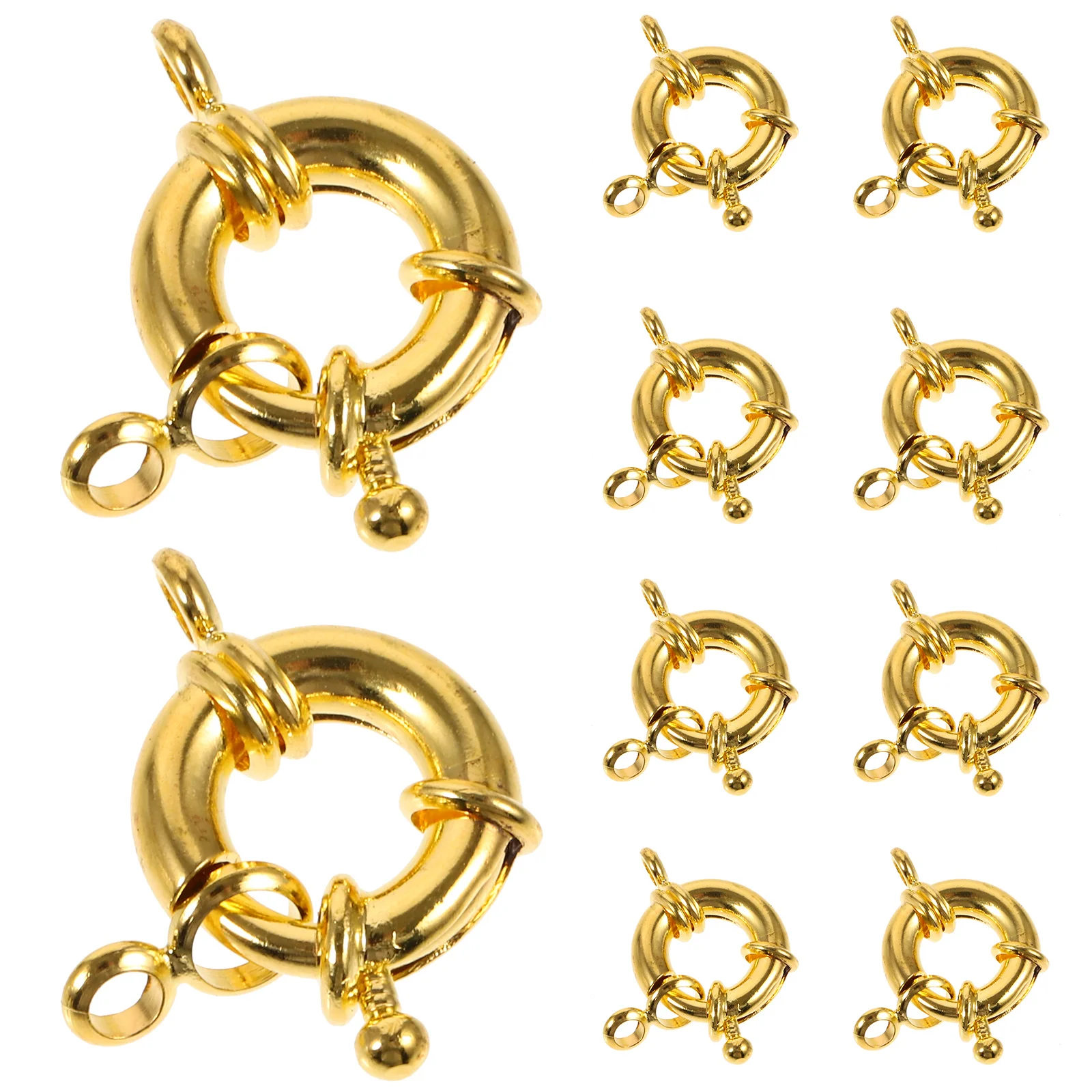 

10Pcs Metal Necklace Clasps Elegant DIY Jewelry Connectors Bracelet Buckles Durable Accessories Jewelry Clasps Converter