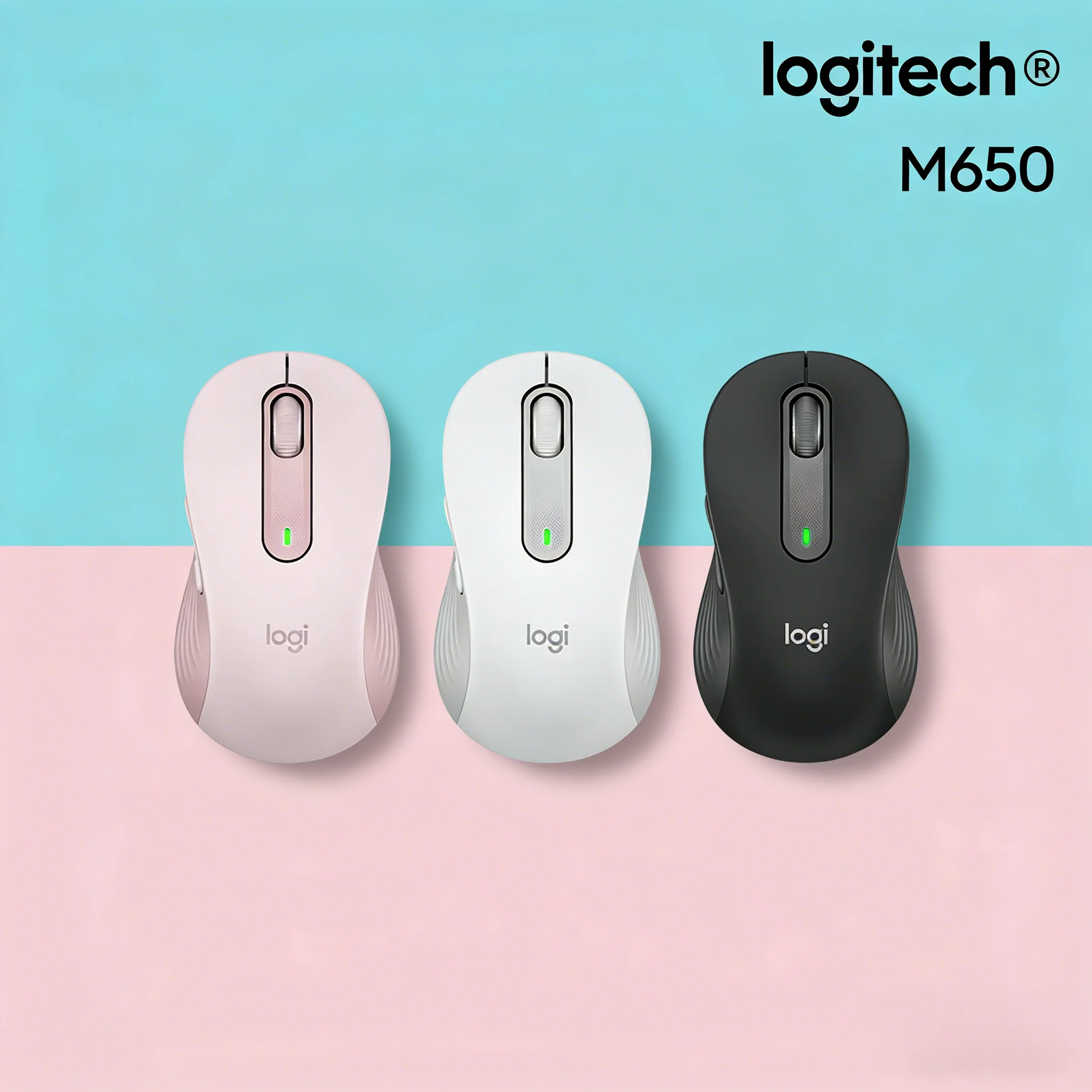 

Мышь Logitech M650 / M650L с бесшумными кнопками, эргономичная, идеально подходит для пользователей со средними и маленькими руками