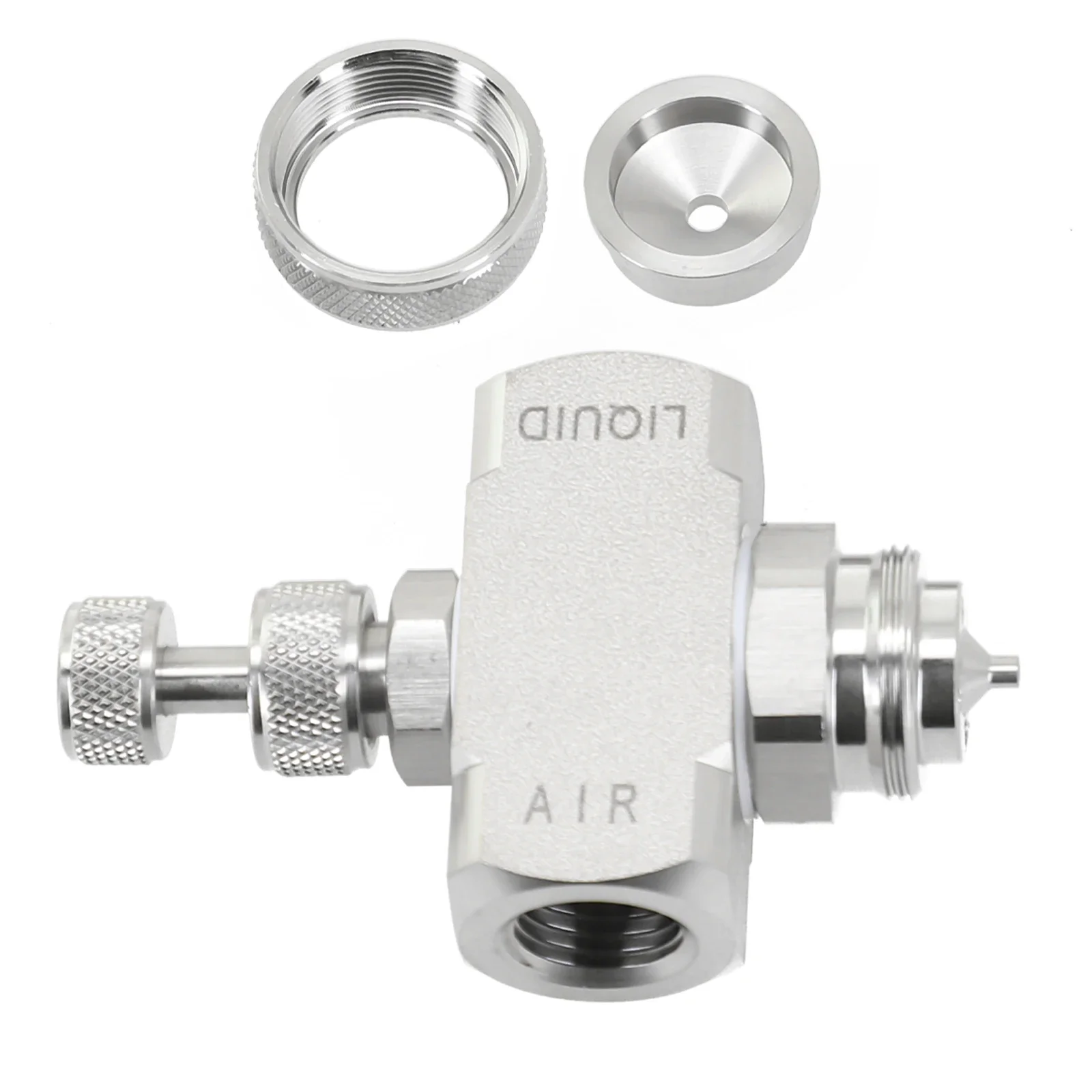 1/4 For BSPT Low Pressure Misting Nozzle Air Atomizing Function with Adjustable Flow and Efficient Dust Control